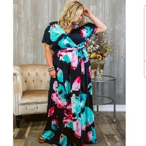 Curvy Plus Size Dress Maxi 3X New With Tags